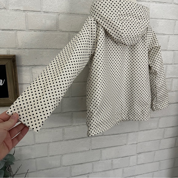 C&C CALIFORNIA Polkadot Sherpa Lined Raincoat - Picture 5 of 8